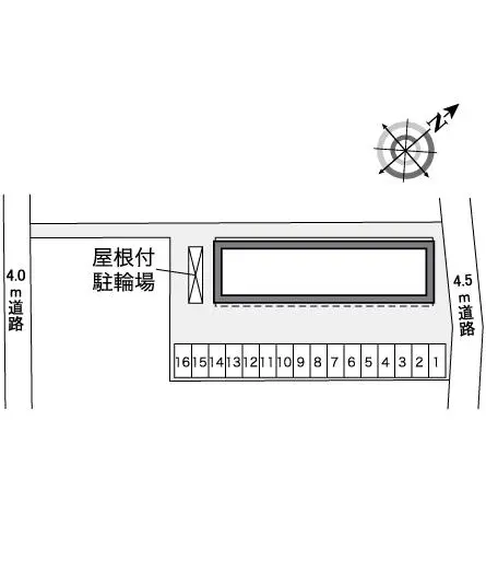 ★手数料０円★加須市花崎北３丁目 月極駐車場